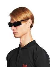 Balenciaga Turbo Rectangle Sunglasses in Full Black