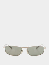Balenciaga Tag 3.0 Rectangle Sunglasses in Light Grey