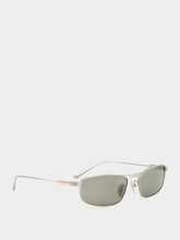 Balenciaga Tag 3.0 Rectangle Sunglasses in Light Grey
