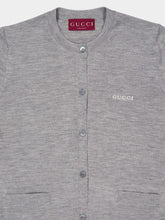 Gucci Grey Mélange Cashmere Silk Cardigan
