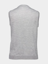Gucci Grey Mélange Cashmere Silk Sleeveless Knit Top
