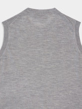 Gucci Grey Mélange Cashmere Silk Sleeveless Knit Top