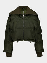 Gucci Forest Green Cropped Bomber Jacket