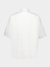 Balenciaga White Cotton Poplin Short Sleeve Shirt