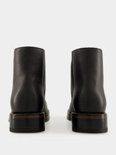Alexander McQueen Black Calf Leather Maker Zip Boots