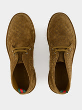 Gucci Camel GG Suede Ankle Boots