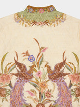 Zimmermann Khaki Floral Quilted Indra Bomber Jacket
