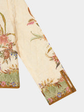 Zimmermann Khaki Floral Quilted Indra Bomber Jacket
