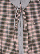 Balenciaga Hooded Micro Tartan Zip Shirt