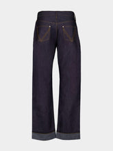 Bottega Veneta Rinsed Indigo Wide-Leg Jeans