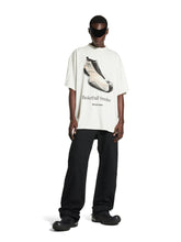 Balenciaga Oversized Basketball Sneaker T-Shirt in Dirty White
