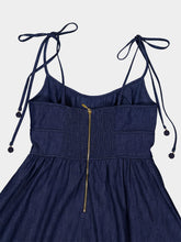 Zimmermann Ink Broderie Denim Midi Dress