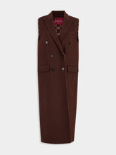Gucci Brown Long GG Double Wool Gilet