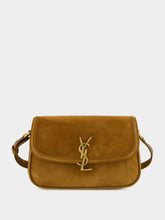 Saint Laurent Solferino Medium Bag in Cognac Suede