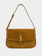 Saint Laurent Solferino Medium Bag in Cognac Suede