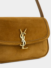 Saint Laurent Solferino Medium Bag in Cognac Suede