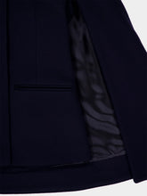 Gucci Admiral Dark Blue Wool Coat with Belt