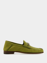 Gucci Green Suede Gigi Loafer with Horsebit
