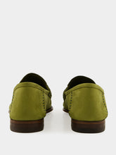 Gucci Green Suede Gigi Loafer with Horsebit