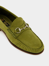 Gucci Green Suede Gigi Loafer with Horsebit