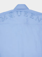 Alexander McQueen Jermyn St. Blue Utility Cotton Shirt