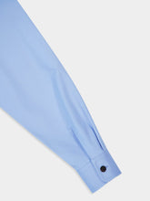 Alexander McQueen Jermyn St. Blue Utility Cotton Shirt