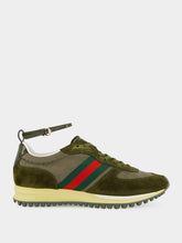 Gucci Dark Green GG Nylon Re-Motion Trainers