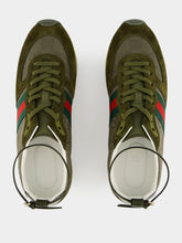 Gucci Dark Green GG Nylon Re-Motion Trainers