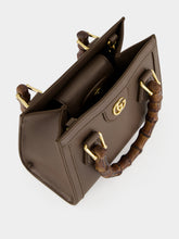 Gucci Dark Taupe Leather Diana Small Tote Bag