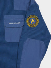 Balenciaga Dark Blue Military Cotton Sweater