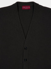 Gucci Forest Green Wool Knit Buttoned Cardigan