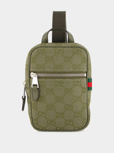Gucci Forest Green GG Canvas Mini Sling Bag