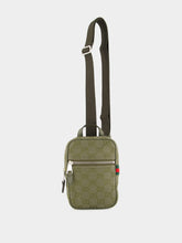 Gucci Forest Green GG Canvas Mini Sling Bag