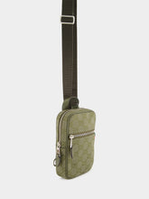 Gucci Forest Green GG Canvas Mini Sling Bag