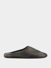 Balenciaga Château Flat Mule in Black Calfskin