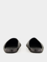 Balenciaga Château Flat Mule in Black Calfskin