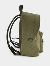 Gucci Forest Green GG Canvas Medium Backpack
