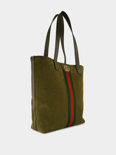 Gucci Dark Green Suede Ophidia Tote Bag