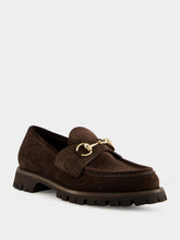 Gucci Brown Sylke Leather Moccasins