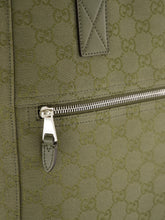 Gucci Forest Green GG Canvas Tote Bag