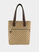Gucci Ebony Medium GG Canvas Tote Bag