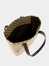 Gucci Ebony Medium GG Canvas Tote Bag