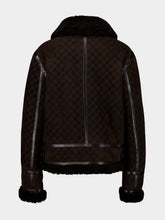 Gucci Espresso Brown Shearling Biker Jacket