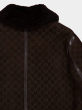 Gucci Espresso Brown Shearling Biker Jacket