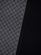 Gucci Black & Grey GG Wool Jacquard Scarf