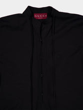 Gucci Black Cotton Dress with Horsebit Belt