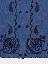 Zimmermann Railway Blue Aster Embroidered Midi Dress