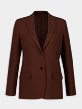 Gucci Chocolate Brown Single-Breasted Wool Jacket