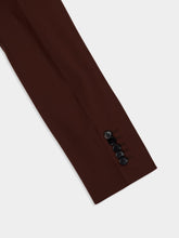 Gucci Chocolate Brown Single-Breasted Wool Jacket