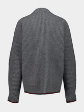 Gucci Dusty Grey Felted Wool Cardigan